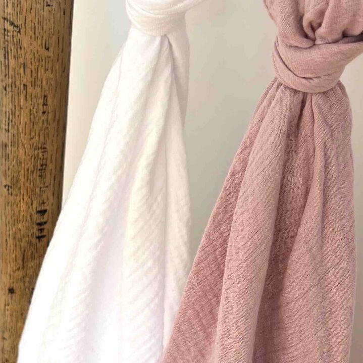 Kidbaxi lange, fabriqué en France, double gaze de coton, Collection Jeanne 120x120