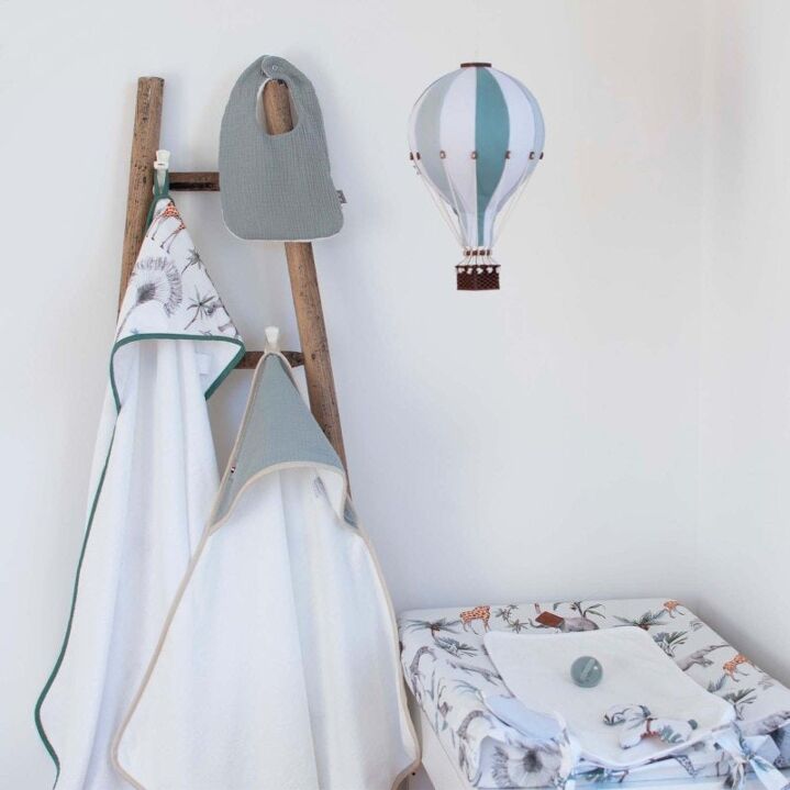 Kidba première cape de bain en gaze de coton et bambou 75x75