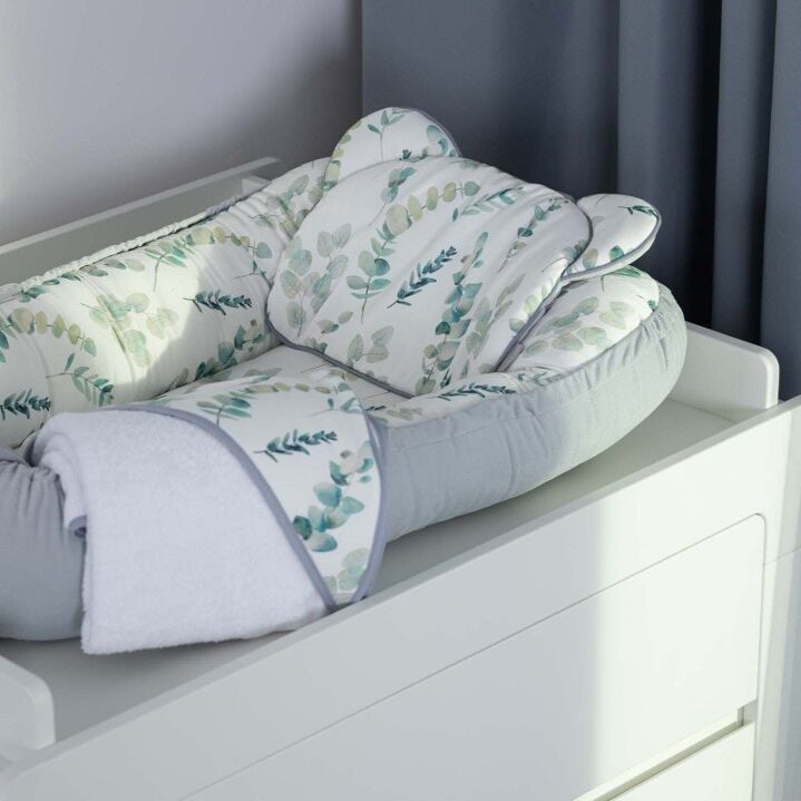 Kidba première cape de bain en gaze de coton et bambou 75x75