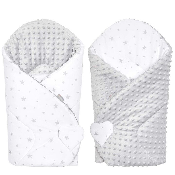 Kidbigoteuse d'emmaillotage minky réversible, Made in France ,STELLA