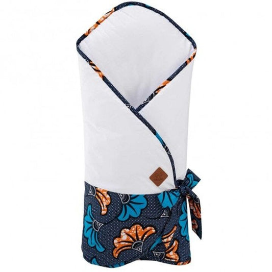 Kidbigoteuse d'emmaillotage évolutive Wax Fleurs de mariage, Bleu