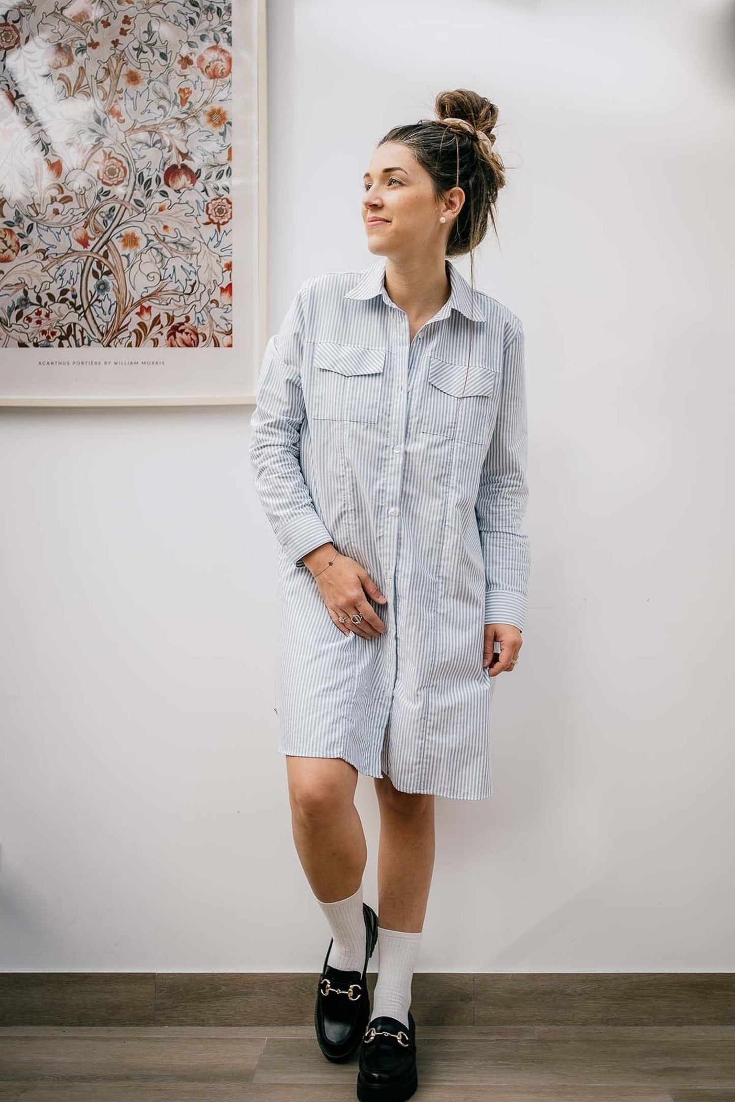 Kidbobe-Chemise d’allaitement Boyfriend en coton biologique