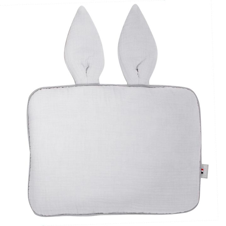 Kidbreiller extra plat, coussin lapin pour bébé, double gaze de coton, fabriqué en France, Collection Jeanne