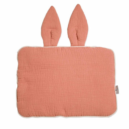 Kidbreiller extra plat, coussin lapin pour bébé, double gaze de coton, fabriqué en France, Collection Jeanne