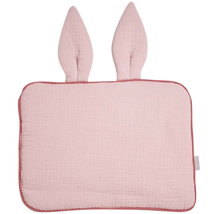 Kidbreiller extra plat, coussin lapin pour bébé, double gaze de coton, fabriqué en France, Collection Jeanne