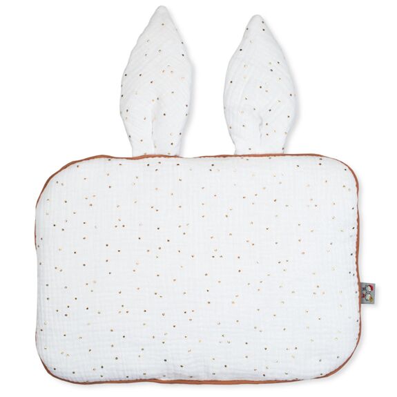 Kidbreiller extra plat, coussin lapin pour bébé, double gaze de coton, fabriqué en France, Collection Jeanne