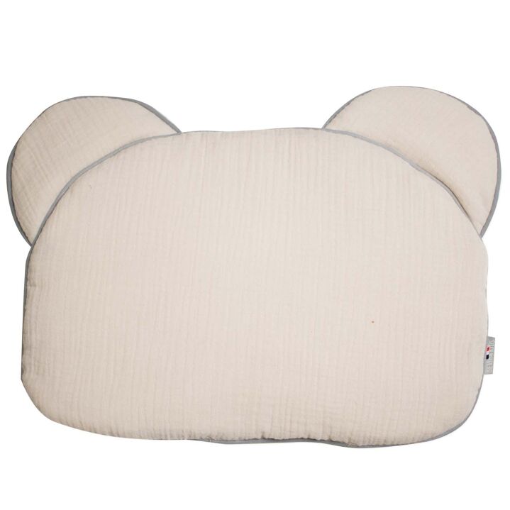 Kidbreiller extra plat, coussin ourson pour bébé, double gaze de coton, fabriqué en France, Collection Jeanne