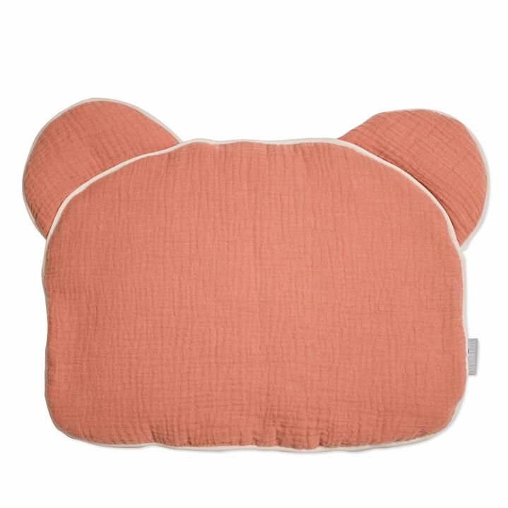 Kidbreiller extra plat, coussin ourson pour bébé, double gaze de coton, fabriqué en France, Collection Jeanne