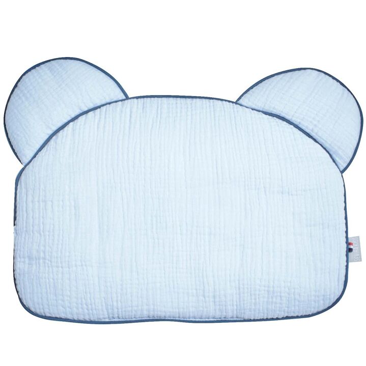 Kidbreiller extra plat, coussin ourson pour bébé, double gaze de coton, fabriqué en France, Collection Jeanne