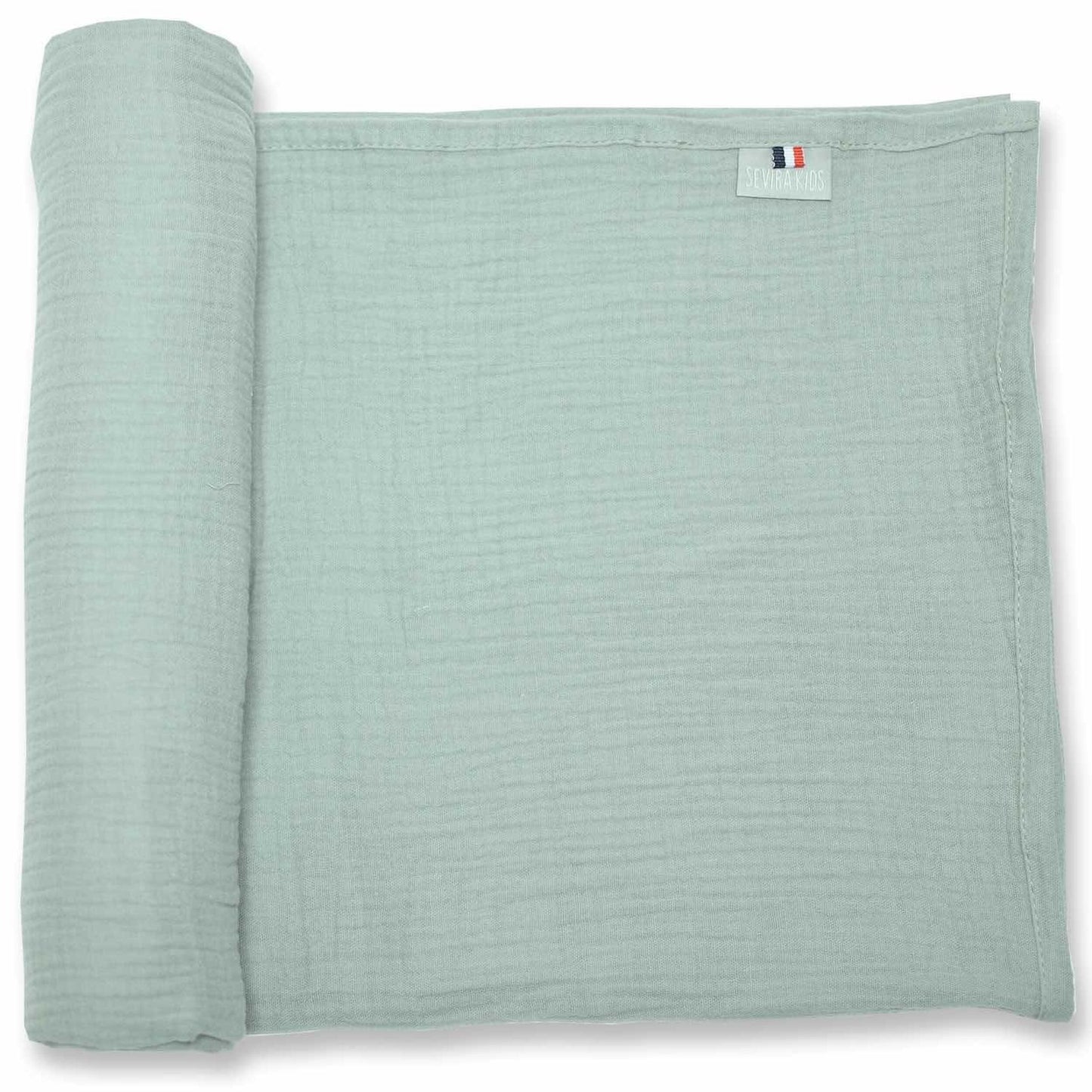 Kidbaxi lange, fabriqué en France, double gaze de coton, Collection Jeanne 120x120