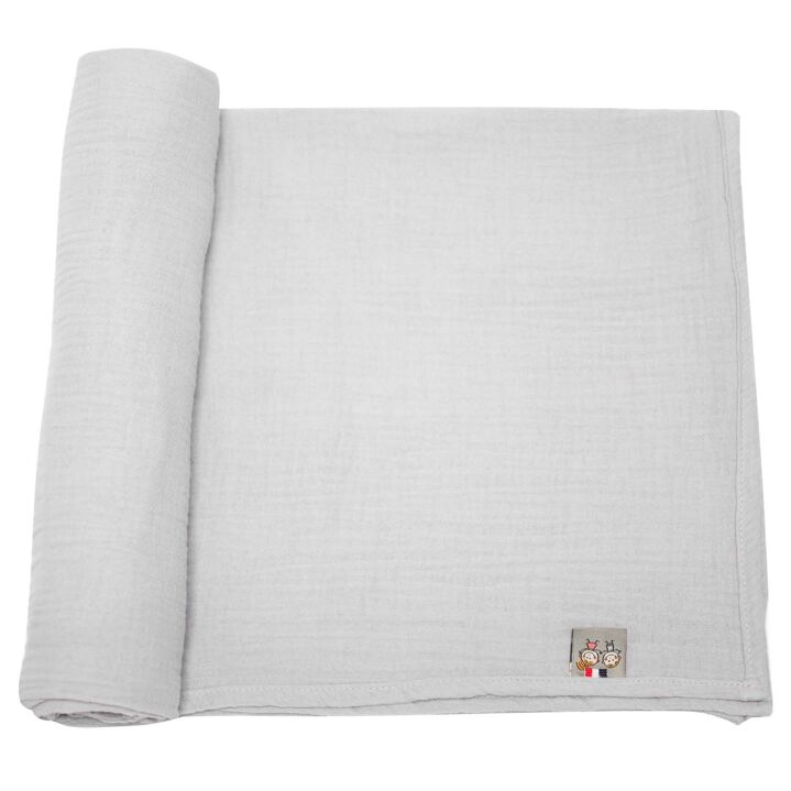 Kidbaxi lange, fabriqué en France, double gaze de coton, Collection Jeanne 120x120