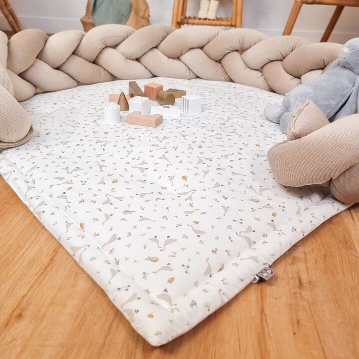 Kidbapis de parc, tapis d'éveil réversible, Sidonia, fabriqué en France