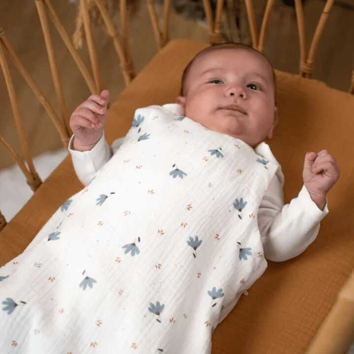 Kidbigoteuse d'été TOG 0,5 en gaze de coton bluet