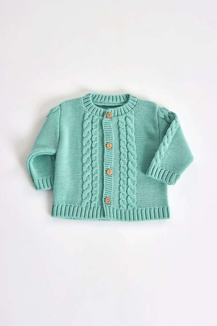 Kidbeste en tricot tressé