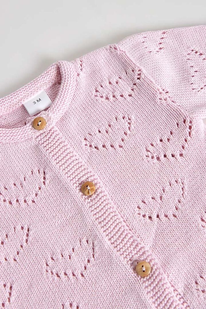 Kidbeste en tricot de coton à motifs de cœurs