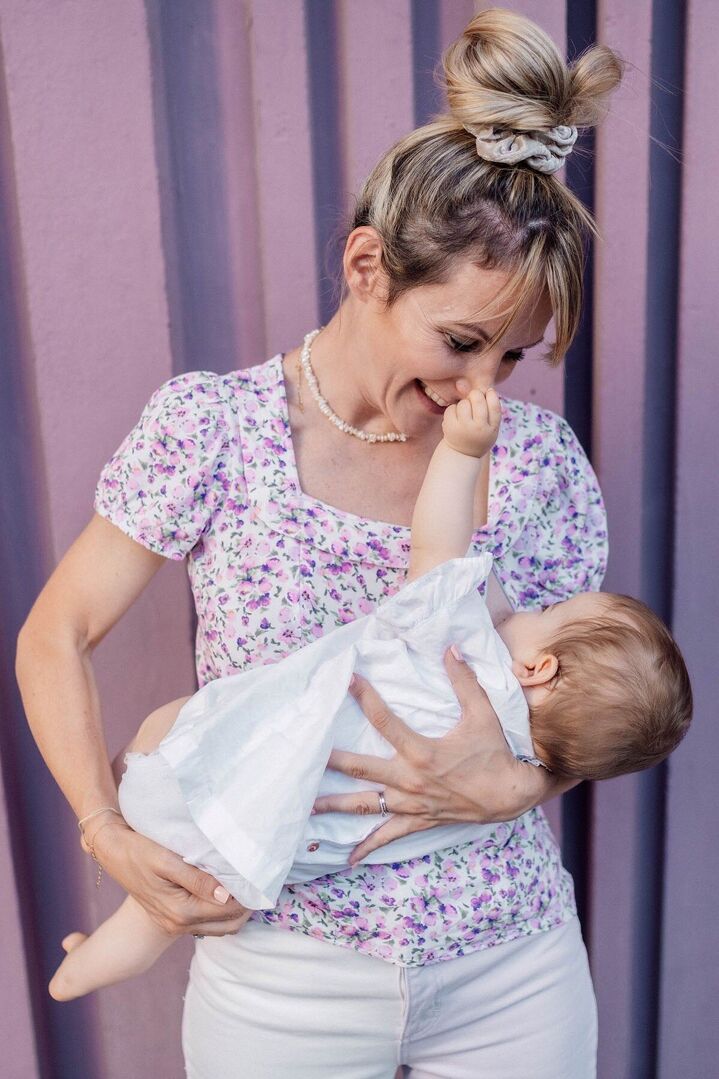 Kidblouse d’allaitement Lilas Mama